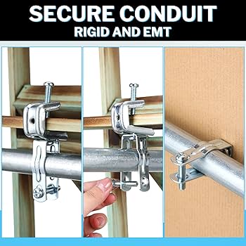 Yaocom 25 Pcs EMT Conduit Hanger with Bolt,Insulated